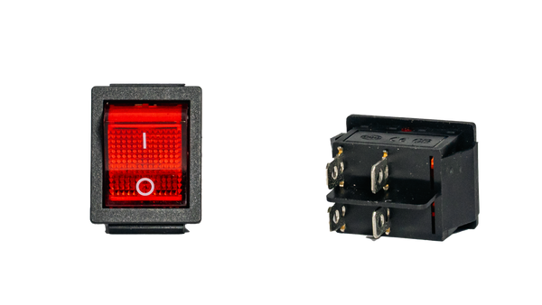 SWITCH TECLA 1 GOLPE PILOTO ROJO